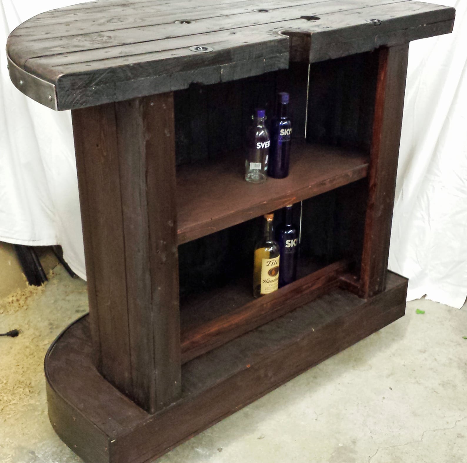 SOLD Jack Daniels home bar custom hand built rustic whiskey Etsy