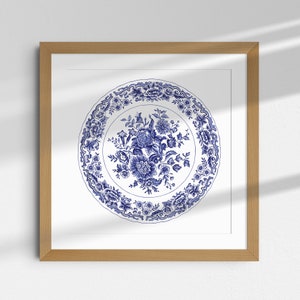 Assiette en terre de fer Printemps de Lunéville | Assiettes anciennes