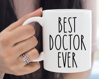 Doctor Mug - Rae Dunn Inspired Mug - Best Doctor Ever Mug - Coworker gift - thank you gift - coffee cup