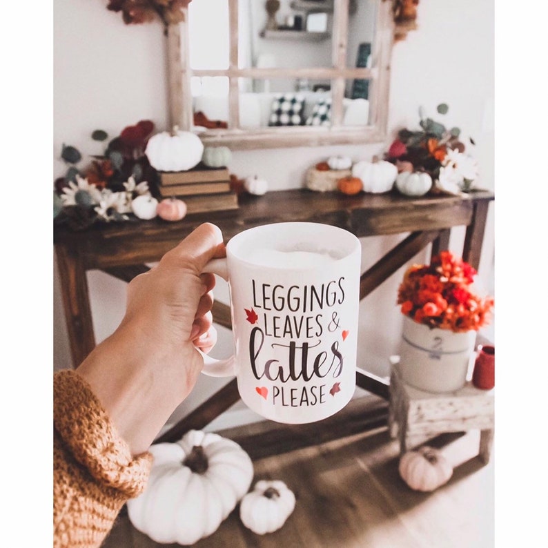 Download Fall Mug Halloween Coffee Cup mugs with sayings Leggings ...