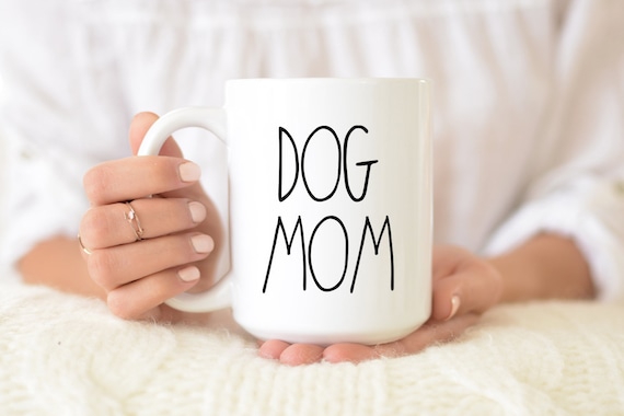 rae dunn dog mom coffee cup