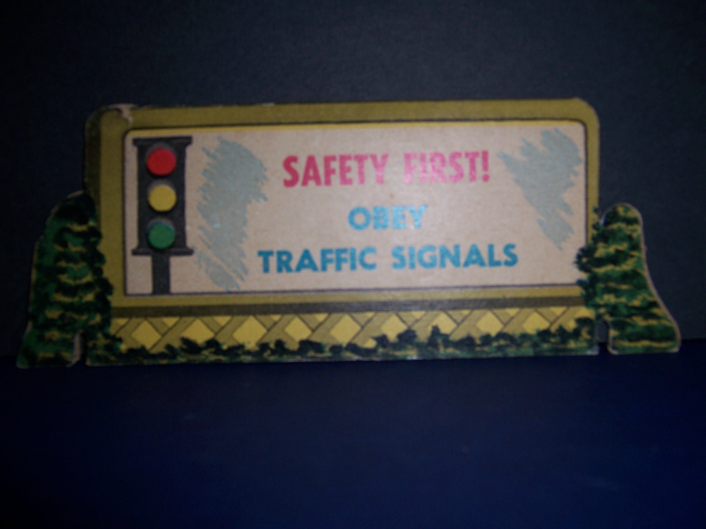 Vintage Toy Train Traffic Signs Railroad Signs Etsy