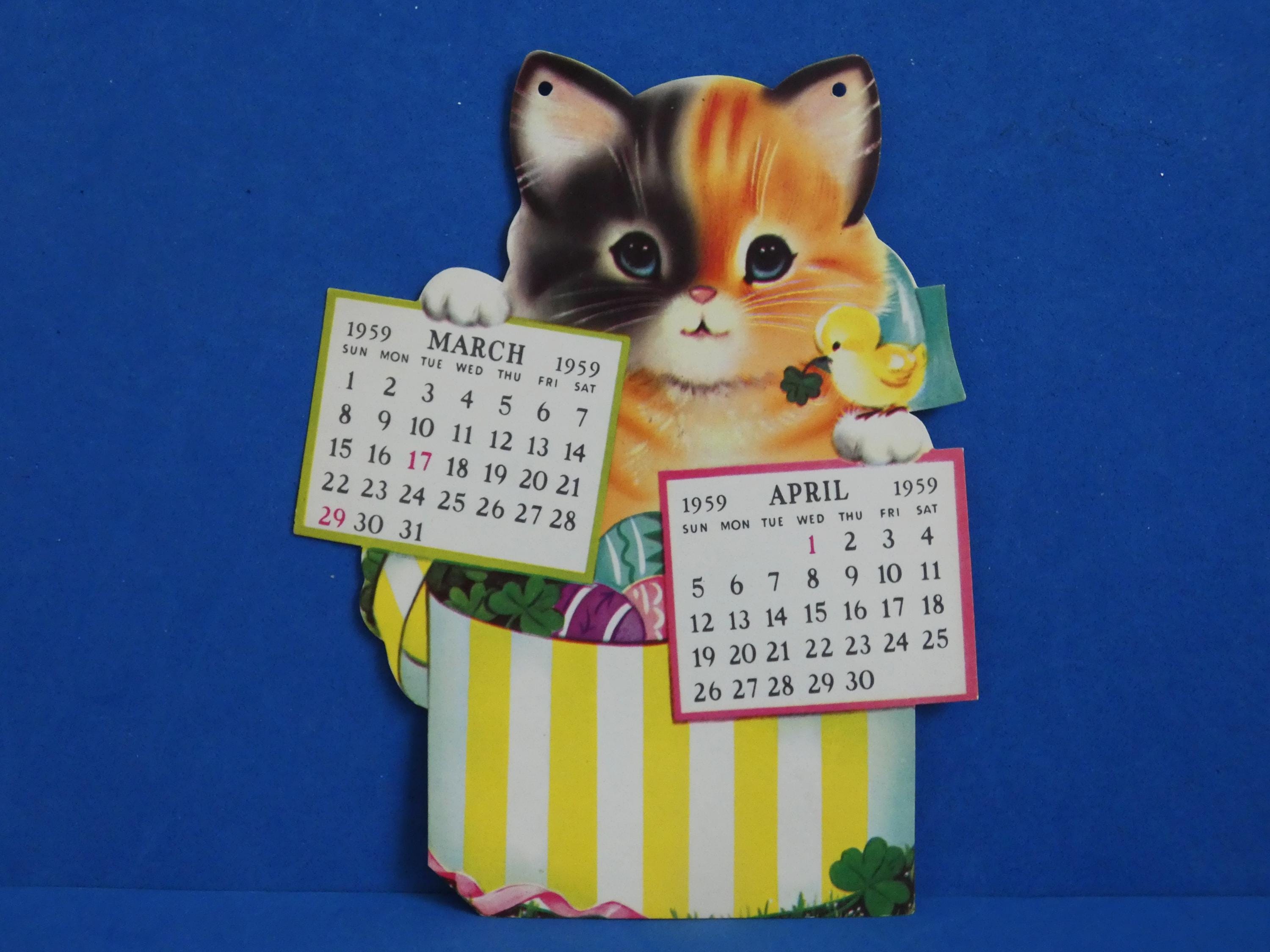 Vintage 1950 Calendars - Etsy