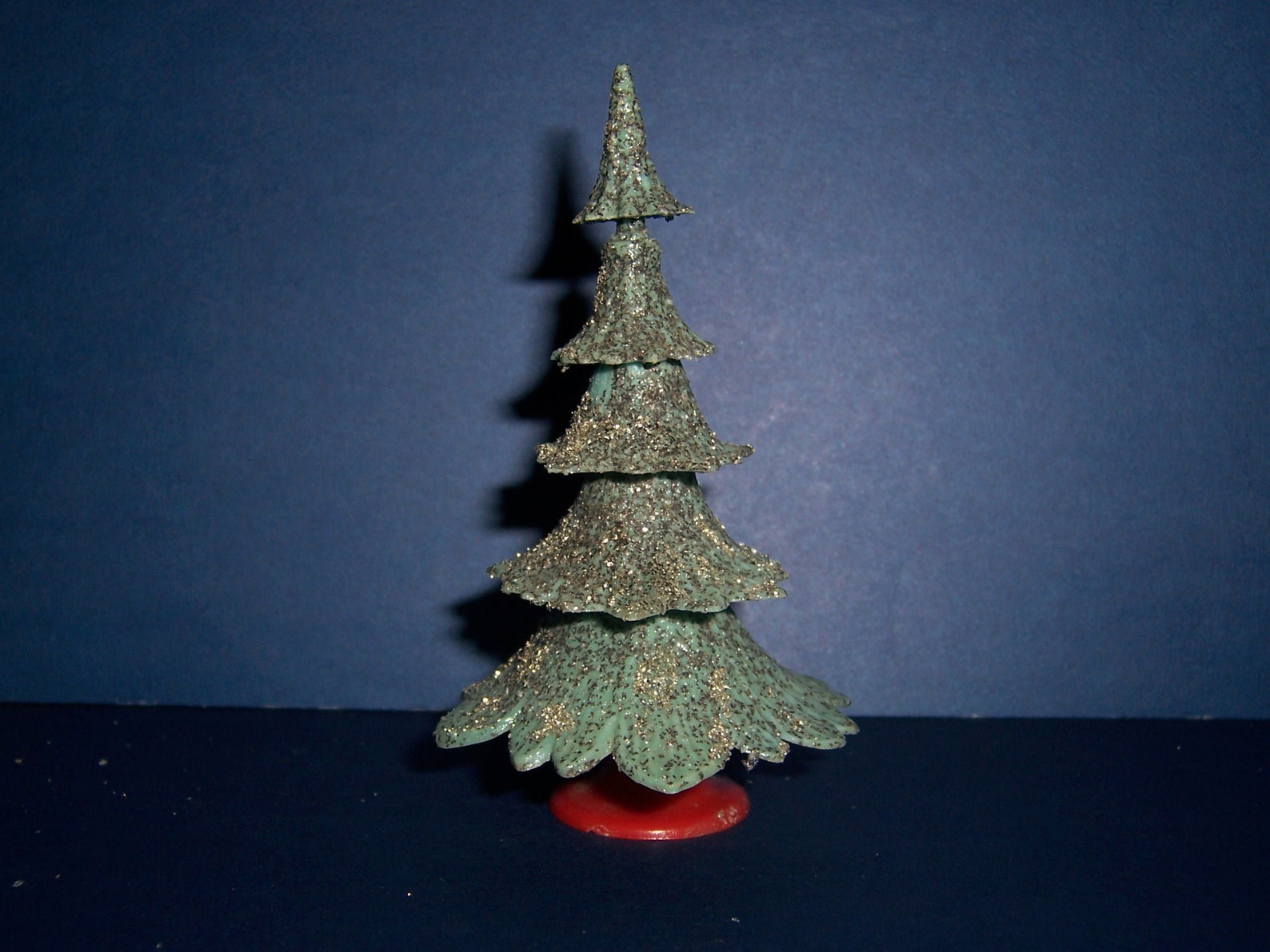 Vintage Plastic Christmas Tree 1960's Hong Kong Putz Etsy