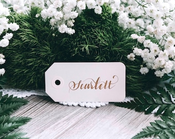 Calligraphy Gift Tags Unique Place Cards Wedding Favor Tags Calligraphy Tags Holiday Tags Handwritten Gift Tags Wedding Calligraphy Bridal