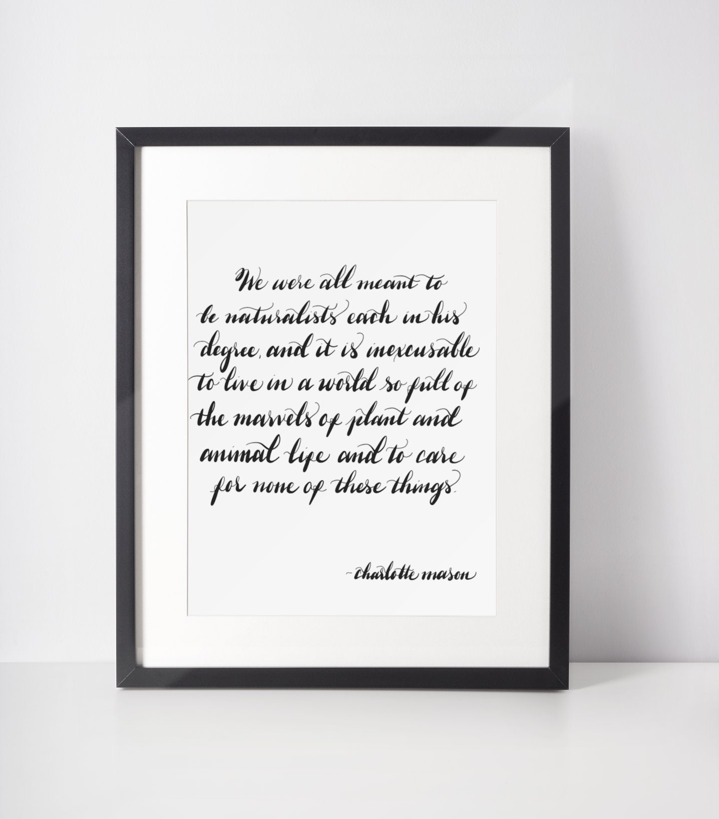 Charlotte Mason Print Charlotte Mason Quote Homeschool Decor - Etsy