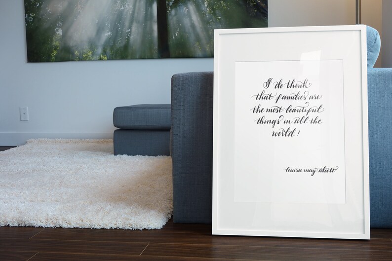 Little Women Quote . Louisa May Alcott Quote . Family Wall Art | Etsy