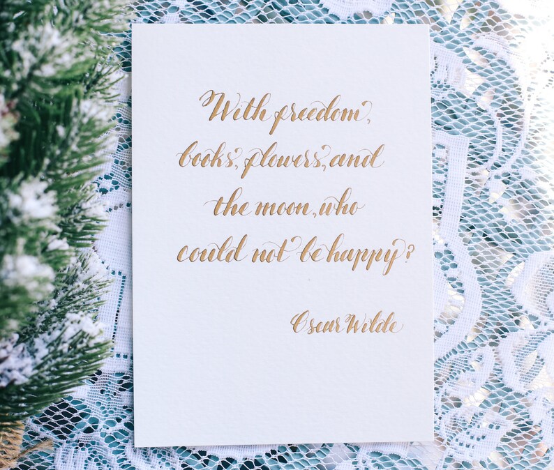 Oscar Wilde Quote Freedom Books Flowers Quote Moon Quote Life | Etsy