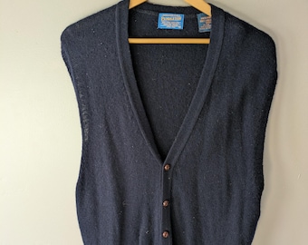 Chaleco vintage de lana Pendleton, talla M para hombre