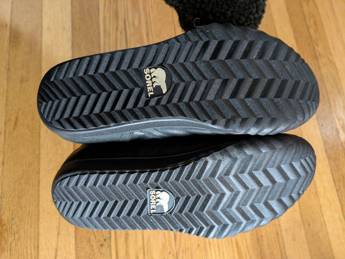 Sorel Leather Firenzy Breve black Waterproof Ankle Boots Womens 6.5 Zipper, foto 2 di 5