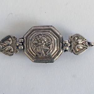 A Silver Hanuman Bazuband from India