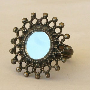 Old Mirror Ring from India