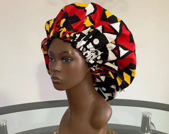 Ankara bonnet / coiffe / imprimé africain / cheveux Bonnet / Bonnet réversible / casquette de couchage / emballage de la tête, bonnet de coiffure