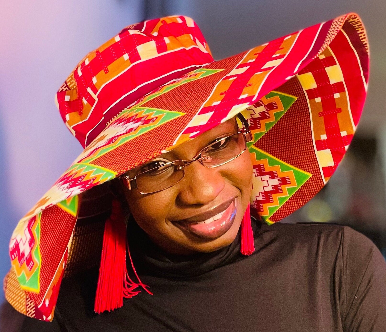 Ankara Over Sized Sun Hat/Summer Hat/Ankara African Print Wide Brim Hat/Ankara Sun Visor for Women/Ankara Sun Hat for Women/Big Floppy Hat