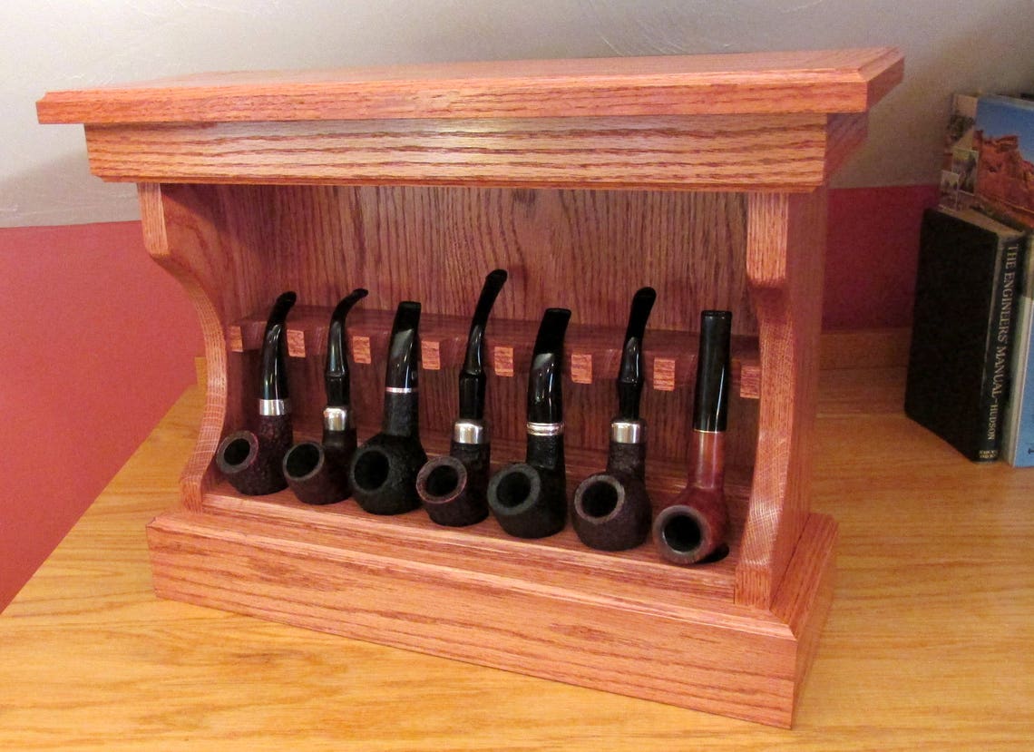Smoking Pipe Rack Plan 2Pack Build Your Own Craftsman Style Etsy