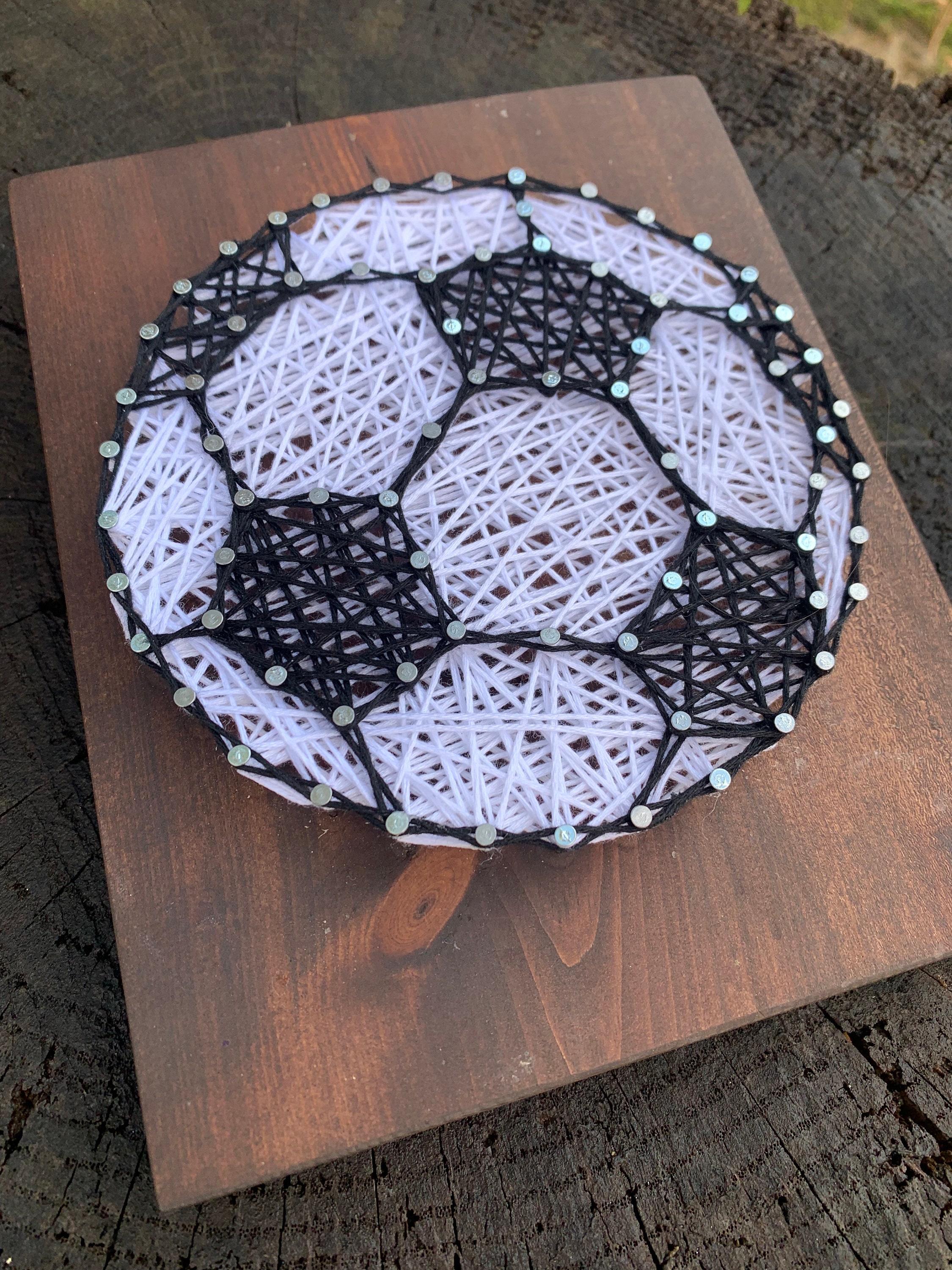 Soccer Ball String Art Template & Directions PDF DIY Etsy