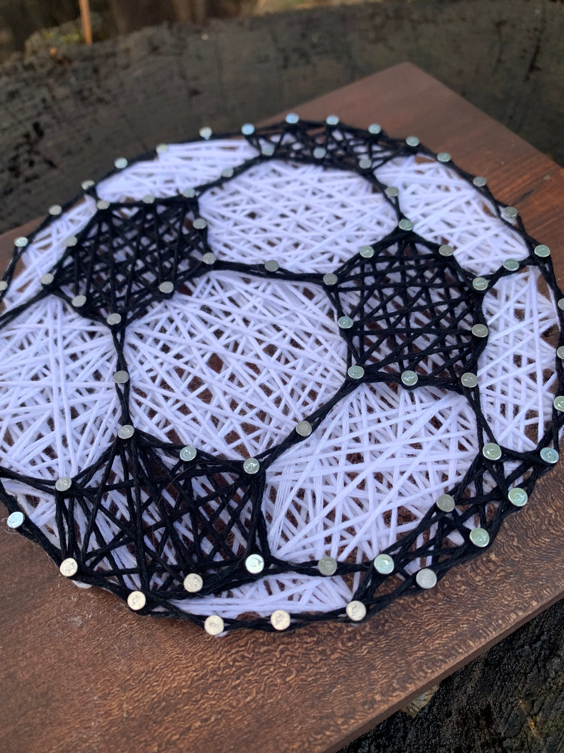 Soccer Ball String Art Template & Directions PDF DIY Etsy