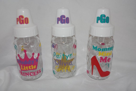 glass baby bottle set
