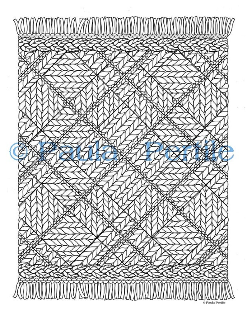 Download KNIT ARGYLE Coloring Page / Printable Coloring Page / Drawing | Etsy