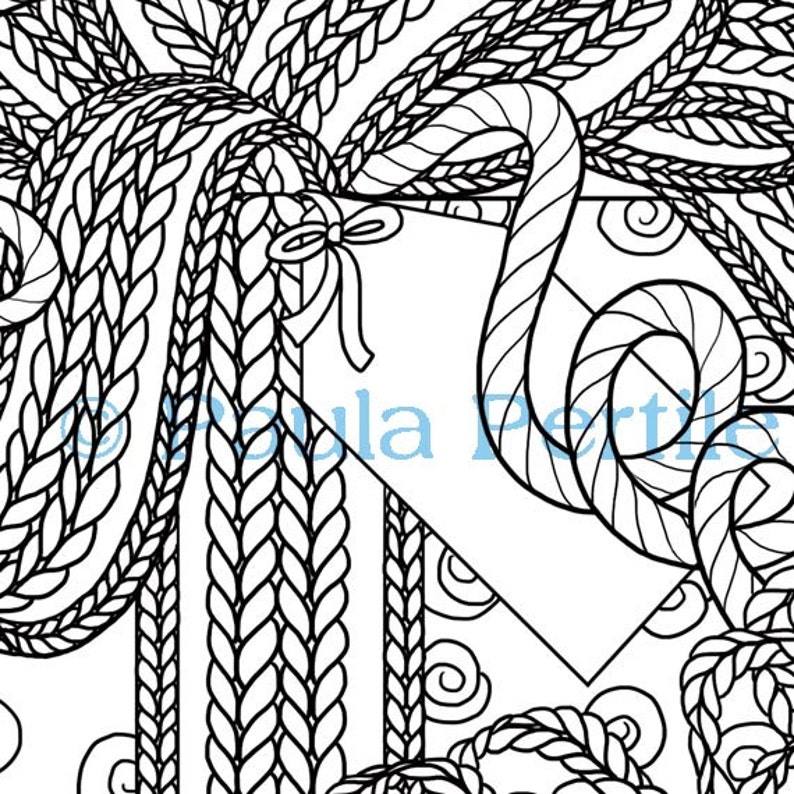 Download KNIT PRESENTS Coloring Page / Printable Coloring Page / | Etsy