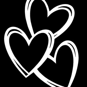 Cuori Vinyl Decal divertente camion country bumper sticker auto camion laptop