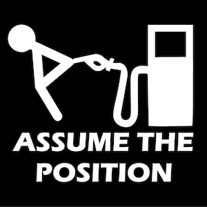 Assume The Position Vinyl Decal truck country bumper sticker car truck laptop