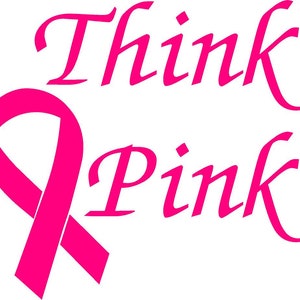 Pensa Pink Vinyl Decal Cancer camion country bumper sticker auto camion laptop