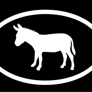 Donkey euro Vinyl Decal fun truck country bumper sticker car truck laptop
