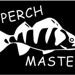 Vinyl Decal Perch meester vis vissen boot land bumper sticker auto vrachtwagen laptop
