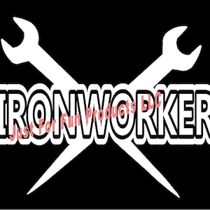 Iron Worker chiavi in vinile Decal camion country bumper sticker auto camion laptop