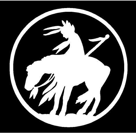 Vinyl Decal Indian on Horse Last Ride Native Truck Country Bumper ...