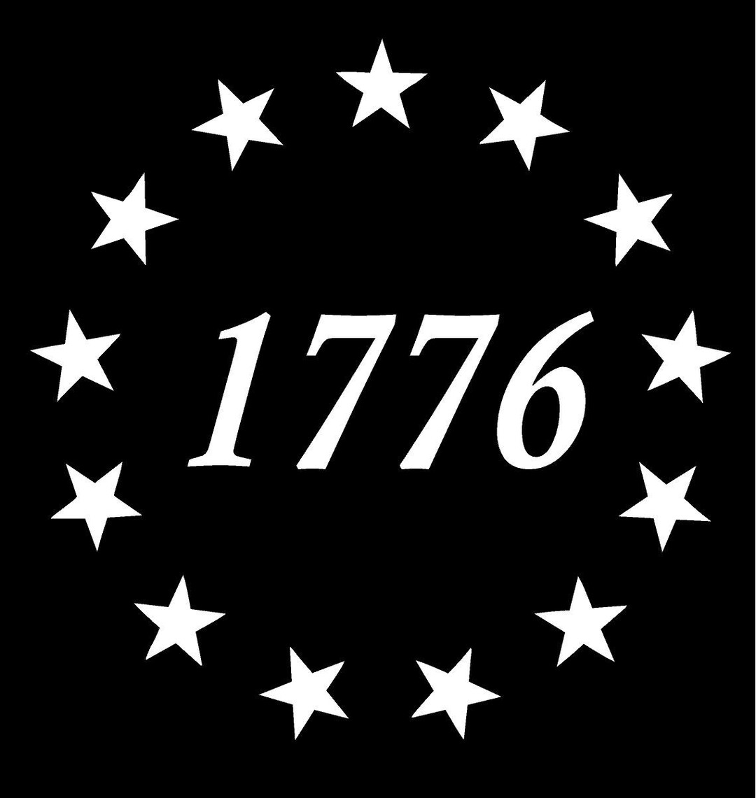 1776 Stars Vinyl Decal Truck Bumper Sticker Car Truck Laptop Fun Betsy ...