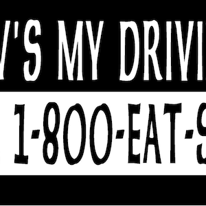 How&#39;s My Driving Vinyl Decal truck country bumper sticker car truck laptop