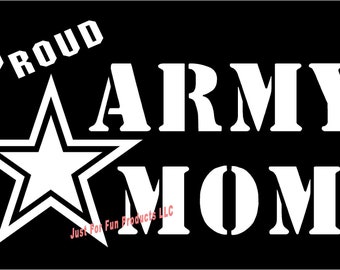 Vinilo Calcomanía orgulloso ejército madre dura militar Ejército Marines de la Fuerza Aérea de la Fuerza Aérea Camión van parachoques pegatina coche camión portátil