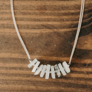 Aquamarine & Labradorite Double Chain Necklace