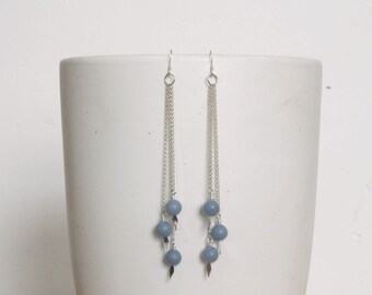 Angelite Chain Earrings