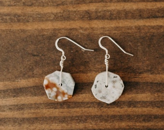 Ocean Jasper Octagon Earrings