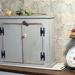 Wall Cabinet, Medicine Chest,Storage Cabinet, Spice cabinet, Gray colour, distressed.