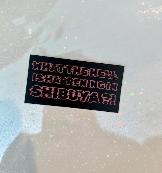 Jujutsu Kaisen-inspired Shibuya sticker (3" Waterproof, UV resistant, scratchproof vinyl sticker)