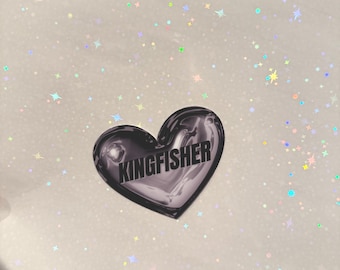 Quicksilver-inspired Kingfisher sticker (2.5" Waterproof, UV resistant, scratchproof vinyl sticker)
