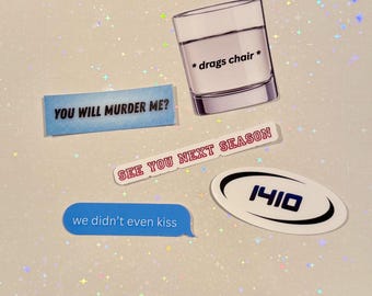 Heated Rivalry-inspired stickers (2-3" Waterproof, UV resistant, scratchproof vinyl stickers)