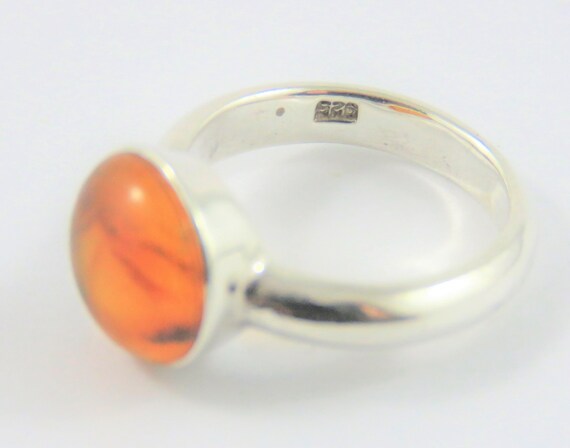 Juego de bisel de plata esterlina Anillo ambar TAMANO 5 3 4 Etsy Mexico