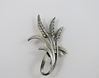 Sterling Silver Danecraft Wheat Stalk Brooch