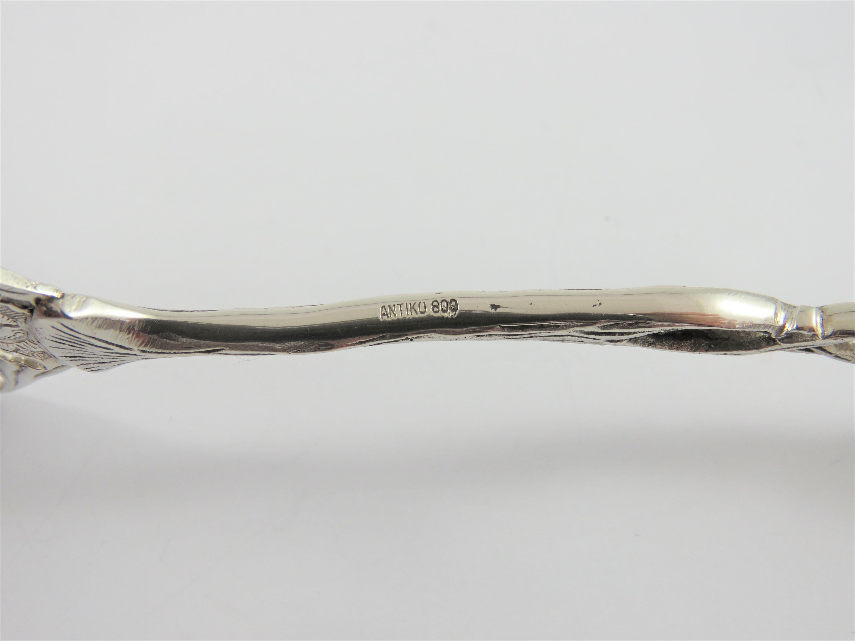 800 Silver Antiko Pastry server Hildesheim Rose Pattern