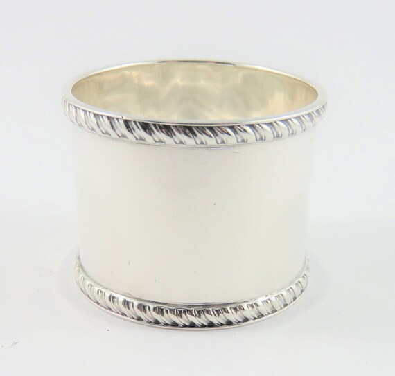 Sterling Napkin Ring With English Hallmarks - image 1