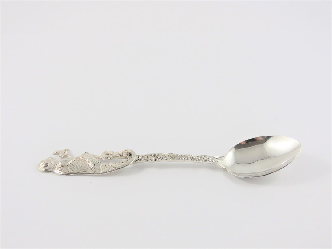 900 Silver Monkey Spoon - Etsy