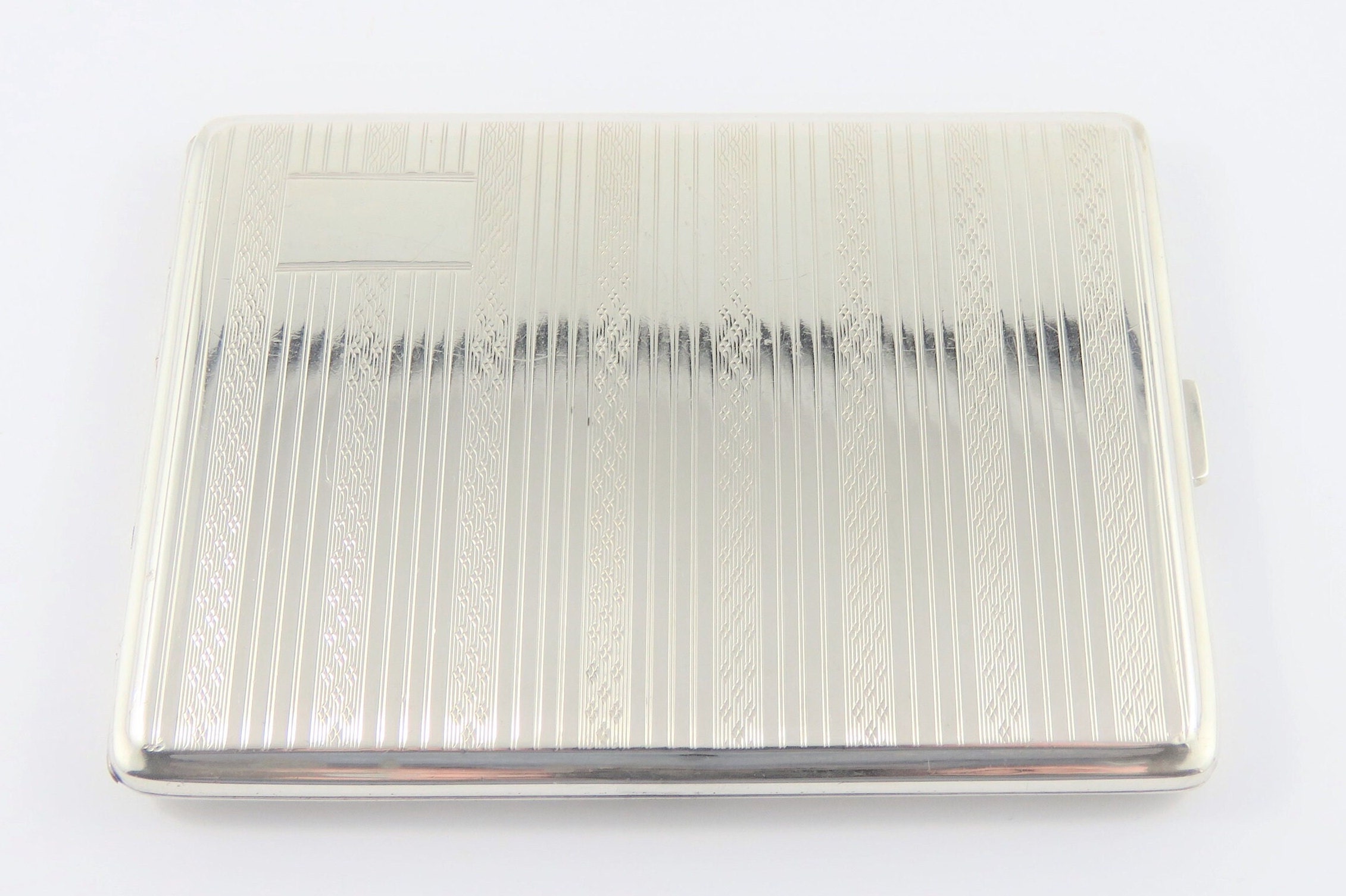 Birks Sterling Silver Cigarette Case With English Hallmarks