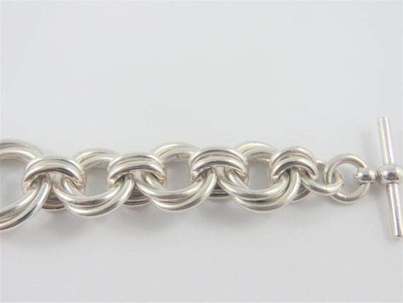 Sterling Silver Toggle Charm Holder Bracelet (7-1/2 Medium) | by JH Breakell