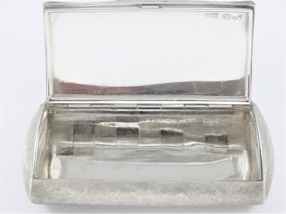 800 Silver Rectangular Trinket Box - image 4