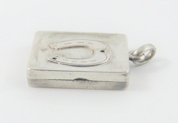 Sterling Horseshoe Locket With English Hallmarks - image 5